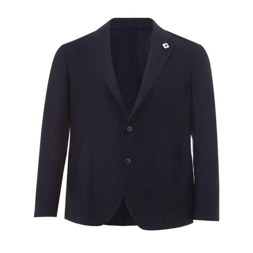 Lardini Blue Cotton Men's Blazer